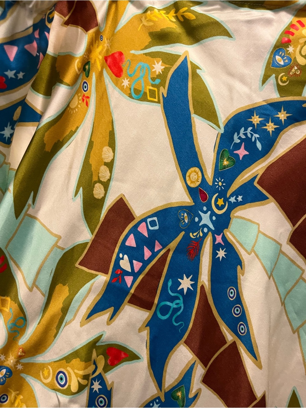 Never Fully Dressed Multicolor Palm-Print Maxi Skirt - Picture 2 of 7